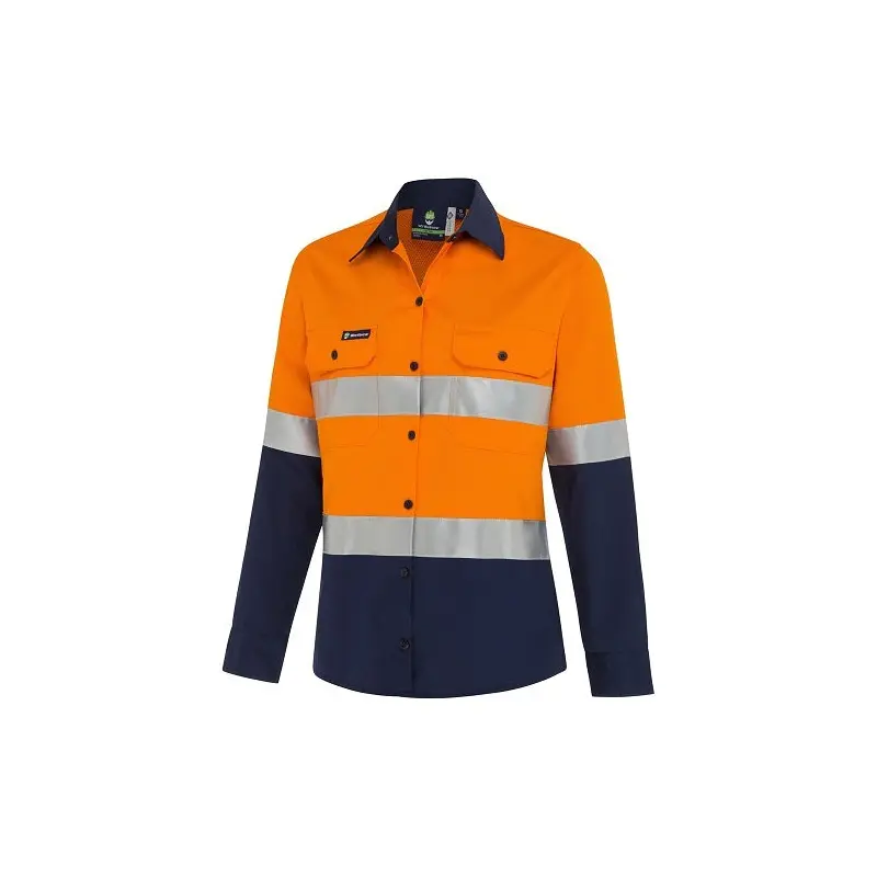 WS Workwear Koolflow Womens Hi-Vis Button-Up Shirt