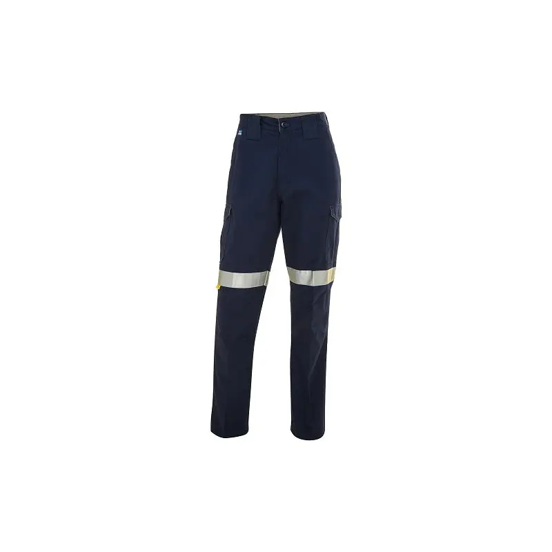 WS Workwear Mens Cargo Pants w/ Reflective Tape Navy