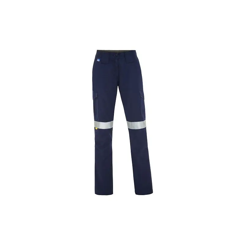 WS Workwear Womens Cargo Pants w/ Reflective Tape Navy