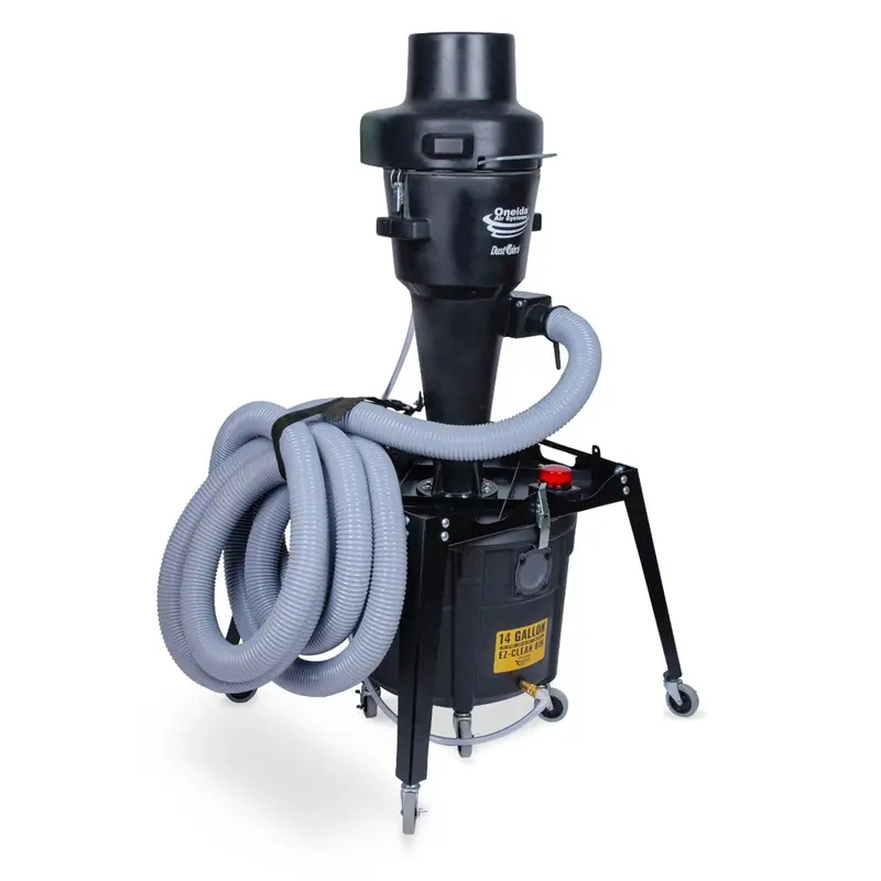 Industrial Dust Cobra High-Pressure 14 Gal. Portable Freestanding HEPA Cyclone Dust Collector