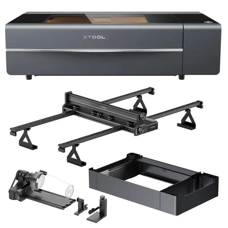 P2S 55W CO2 Laser Cutter All-in-One Bundle