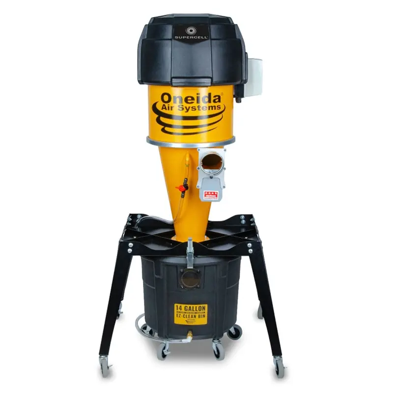 Supercell High-Pressure 14 Gal. Portable Freestanding HEPA-GFM Cyclone Dust Collector