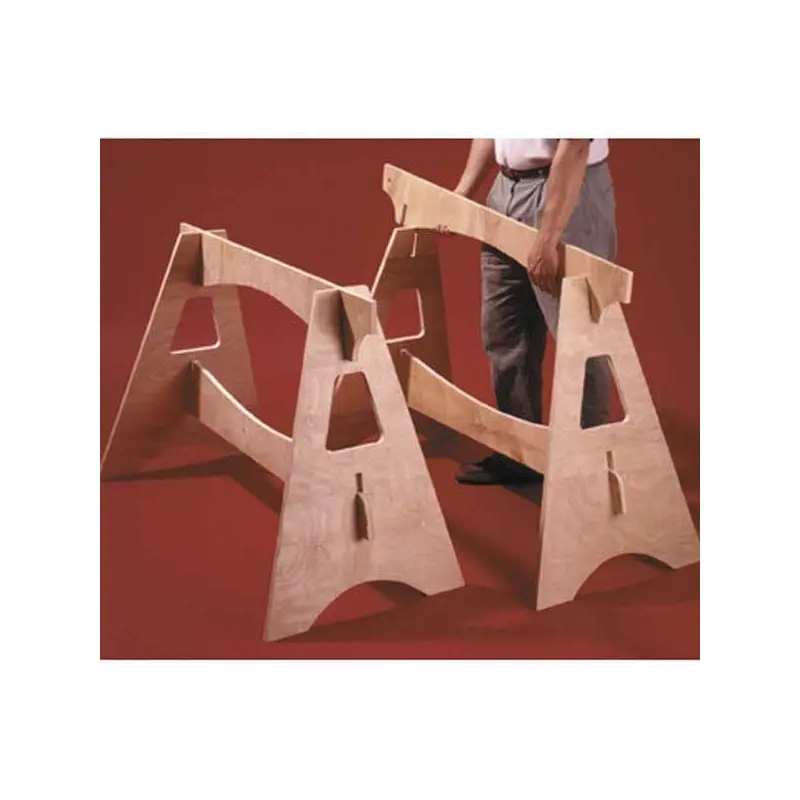 Woodworking Project Paper Plan to Build Knockdown Sawhorses