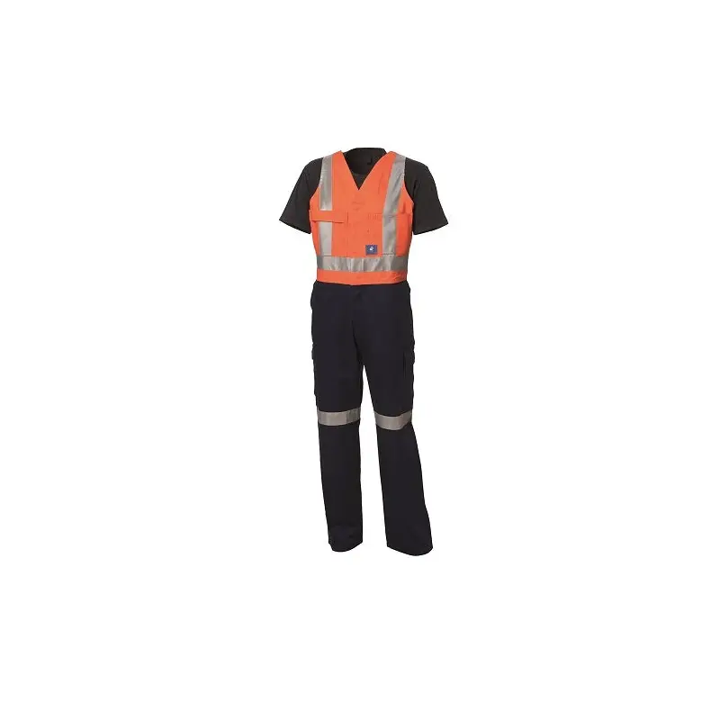 WS Workwear Mens Action-Back Drill Overall w/ Reflective Tape