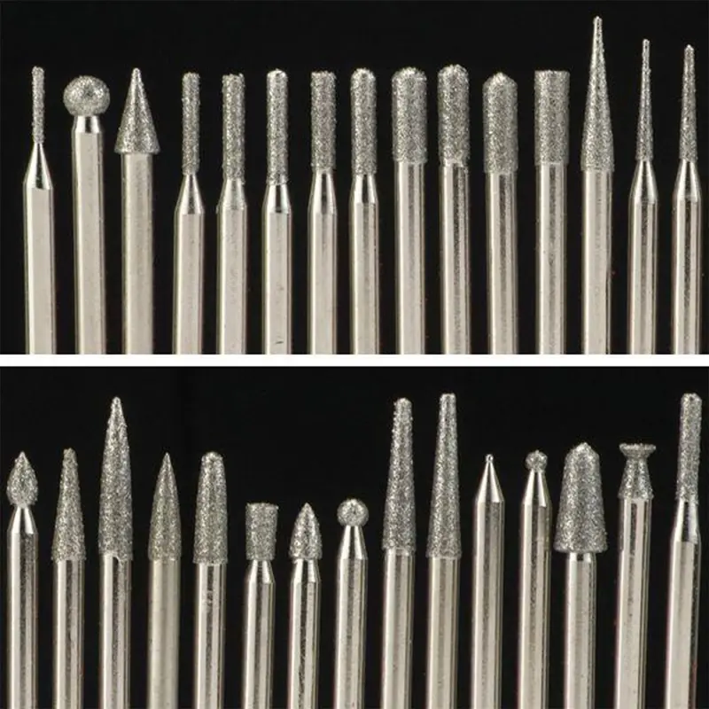 Diamond Tip Carving Burr Set - 120 Piece