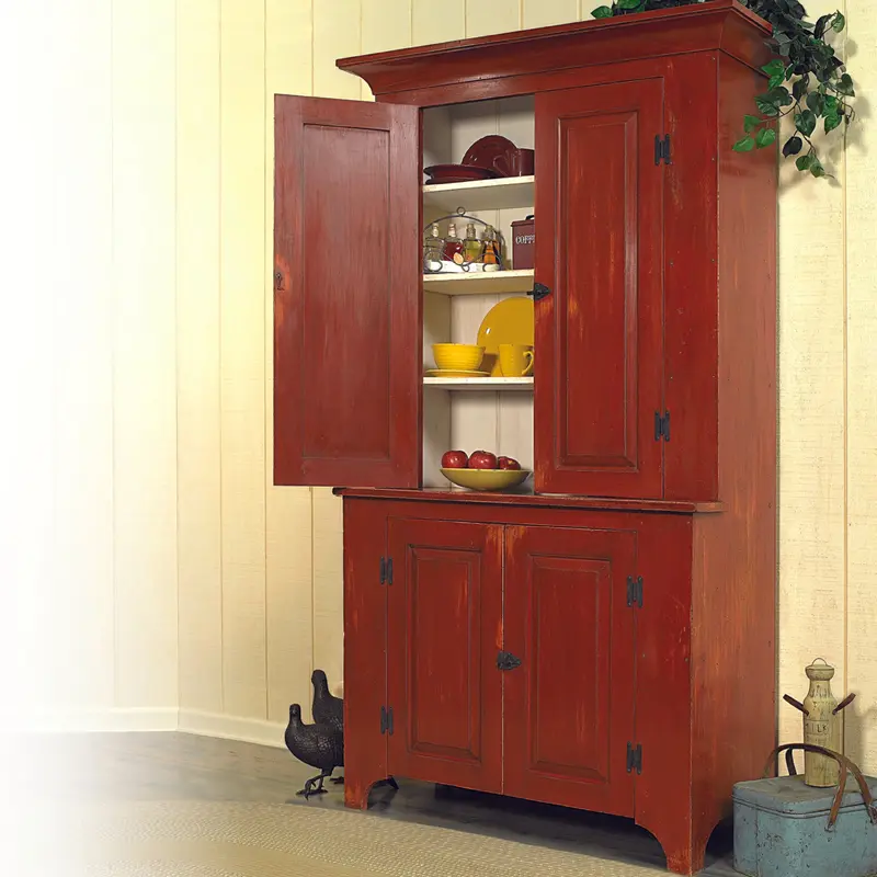 Woodworking Project Paper Plan to Build Country Classic Stepback Cupboard