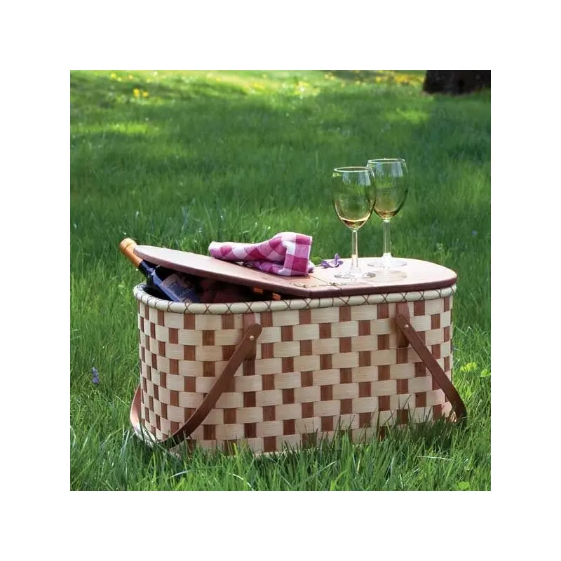 Woven-Wood Picnic Basket - Downloadable Plan