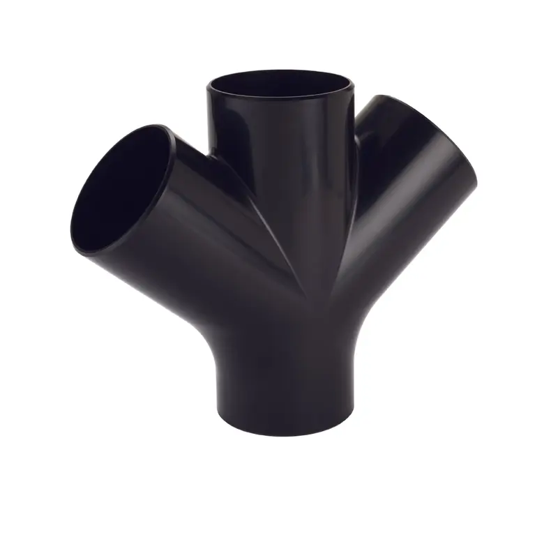 3-Way Junction Fitting for Dust Collection System - 4" Diameter