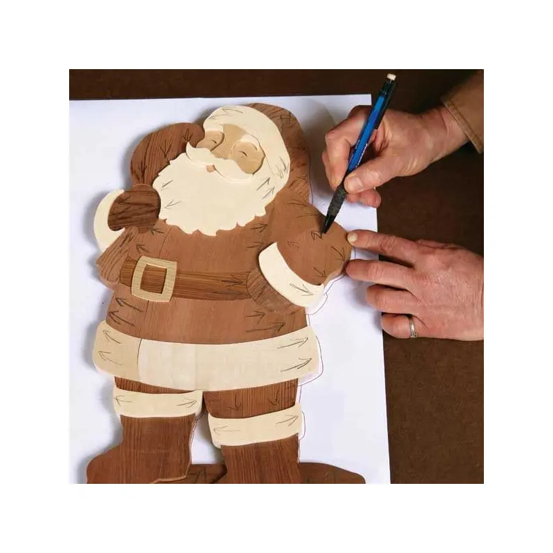 Intarsia Santa - Downloadable Plan