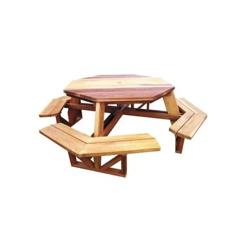Octagon Picnic Table - 85" Wide - Downloadable Plan