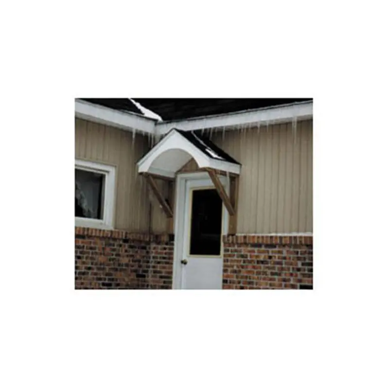 Woodworking Project Paper Plan to Build Doorway Shelter, Peaked Top