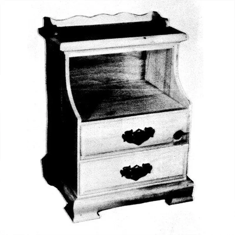 Woodworking Project Paper Plan to Build Double Drawer Night Stand