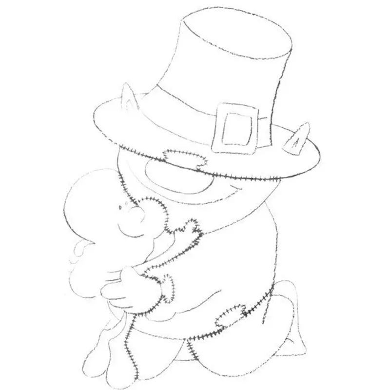 Woodworking Project Paper Plan to Build Leprechaun Kneeling