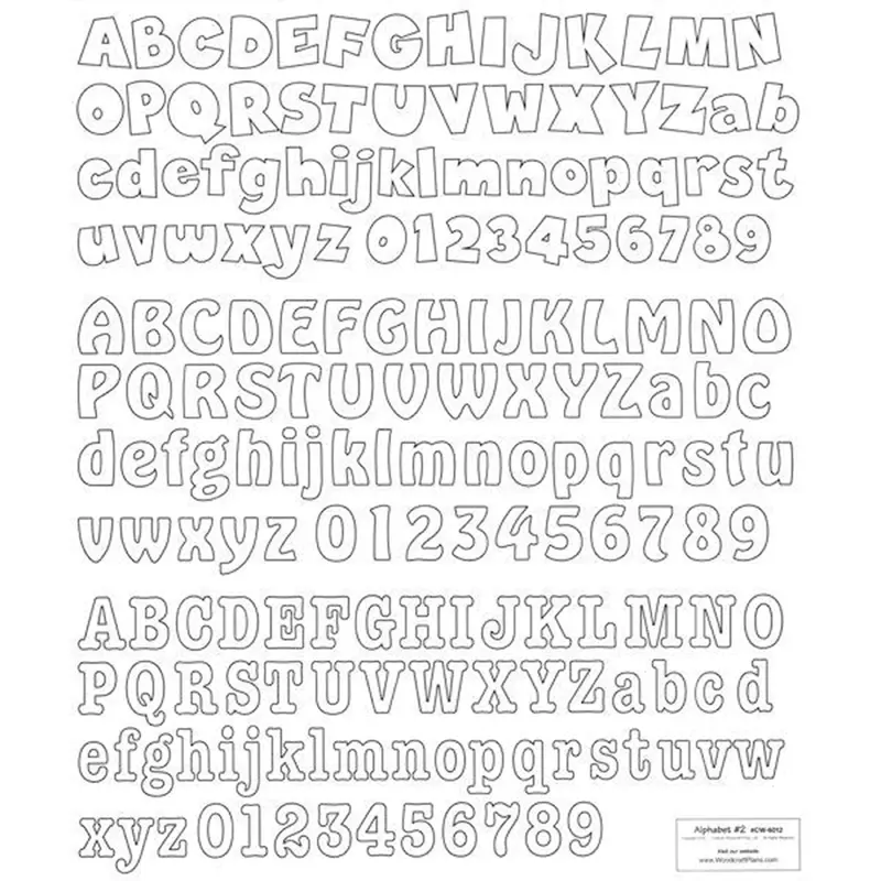 Woodworking Project Paper Plan to Build Letters & Numbers Alphabet 2