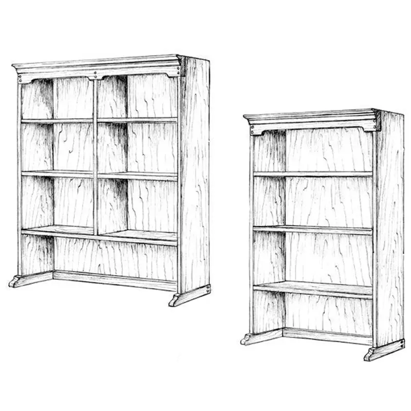 Woodworking Project Paper Plan to Build Upper Bookcase