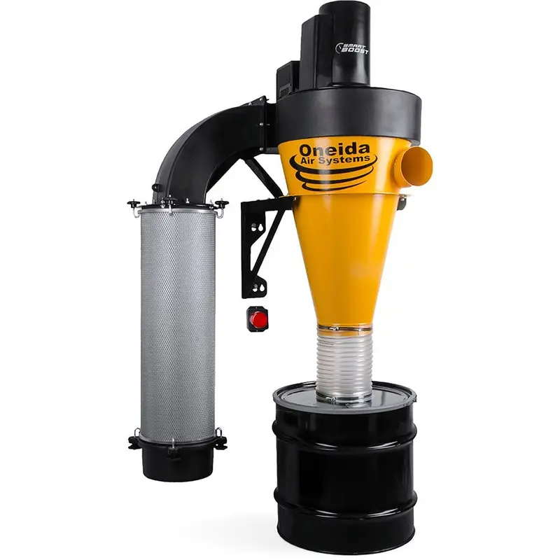 V-System 3000 with Smart Boost 35-Gallon Cyclone Dust Collector with Wall Mount - HEPA GFM - 3 HP 1 Ph 230V