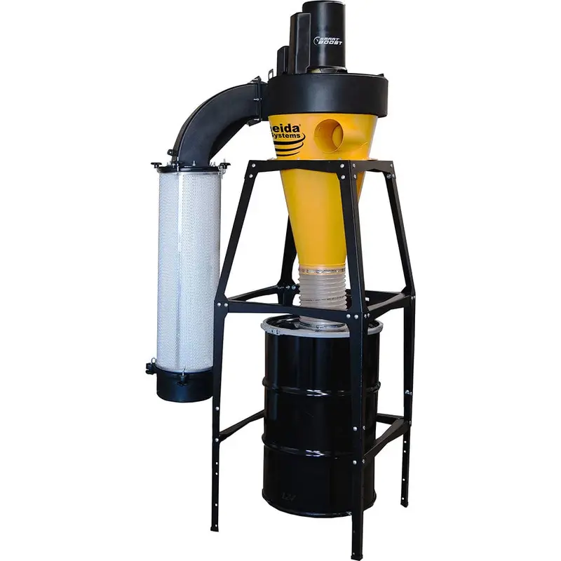 V-System 3000 with Smart Boost 55-Gallon Cyclone Dust Collector with Stand - HEPA GFM - 3 HP 1 Ph 230V
