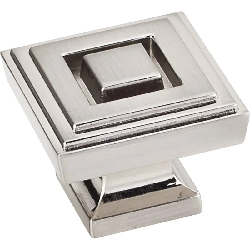 Delmar Large Knob, 1-1/4" O.L., Satin Nickel