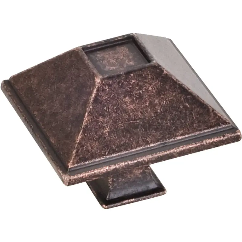 Tahoe Knob, 1-1/2" O.L., Distressed Oil Rubbed Bronze