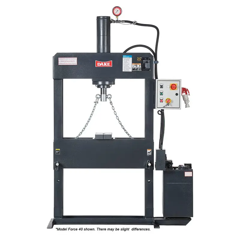 Hydraulic Press - Electrically Operated - H-Frame- 220V 3 Ph - 40-Ton