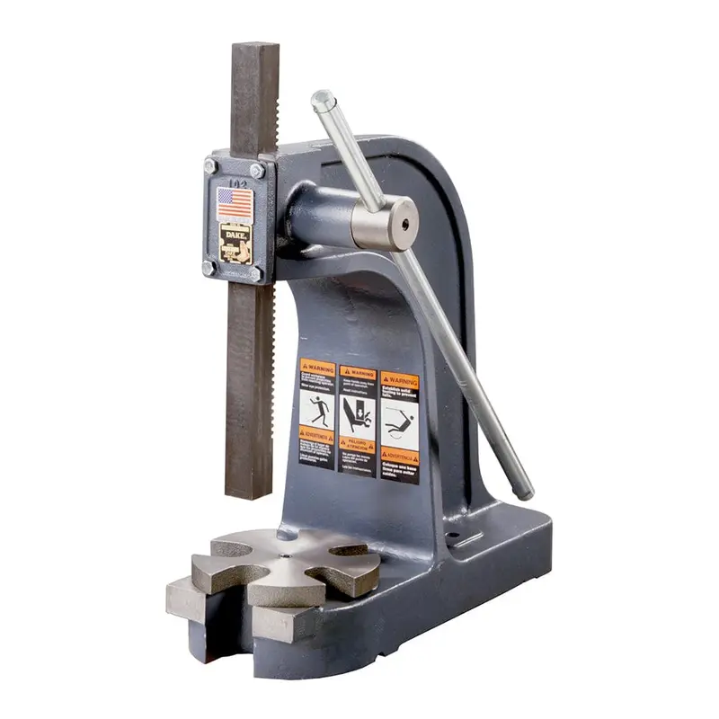 Single Leverage Arbor Press - Model 0 - 1-1/2-Ton