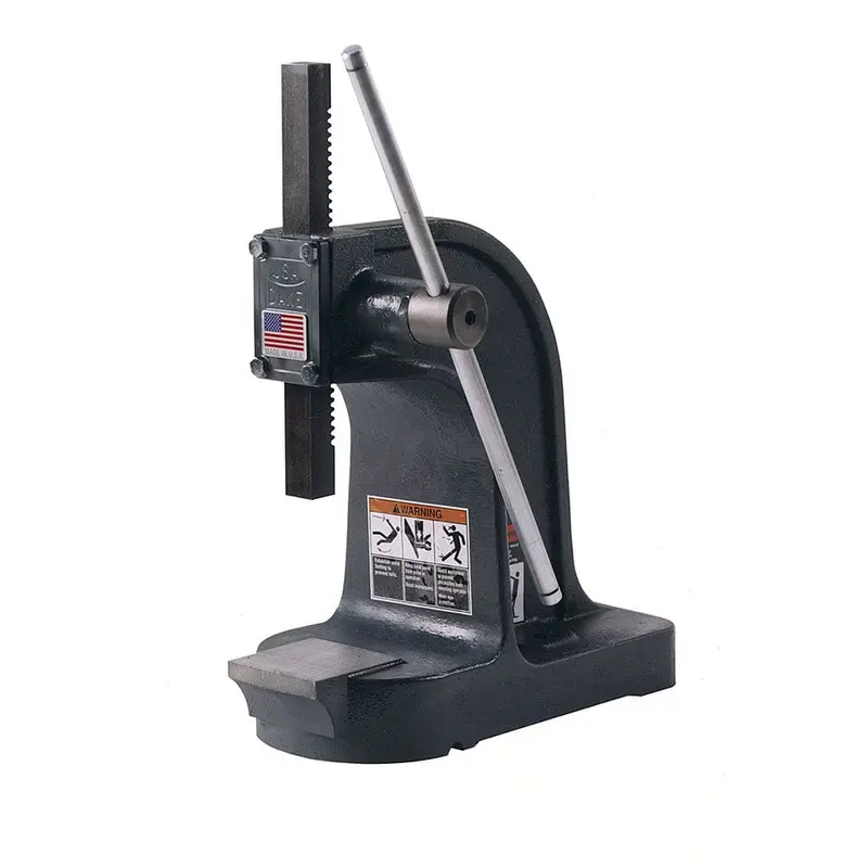 Single Leverage Arbor Press - Model X - Platen Type - 1-Ton