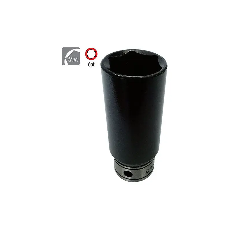3/8'' Sq. Drive Thin Wall Deep Impact /Hand Socket