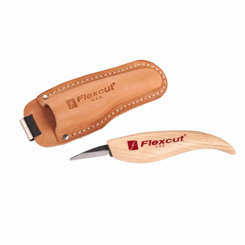 Hip Knife with Leather Sheath