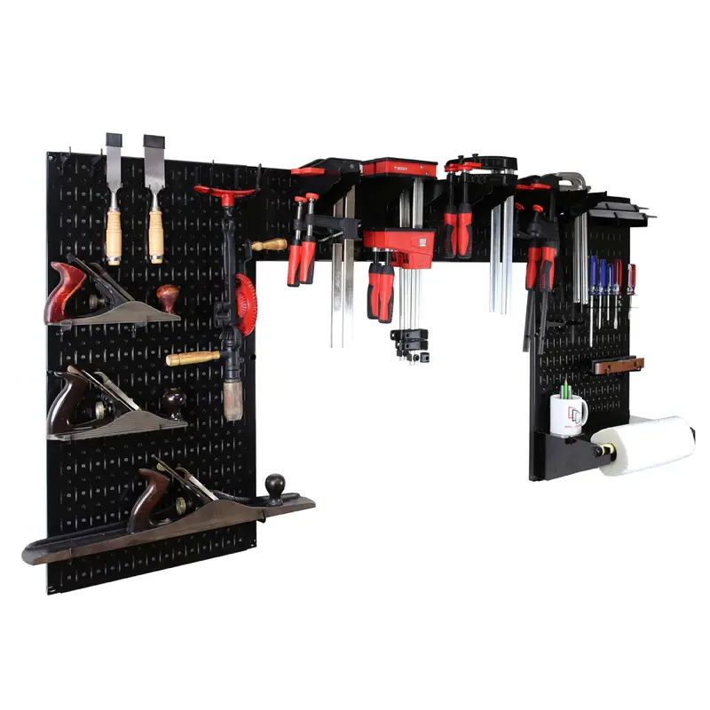 Lazy Guy DIY Maker Woodworking Tool Storage Organizer Set, Black