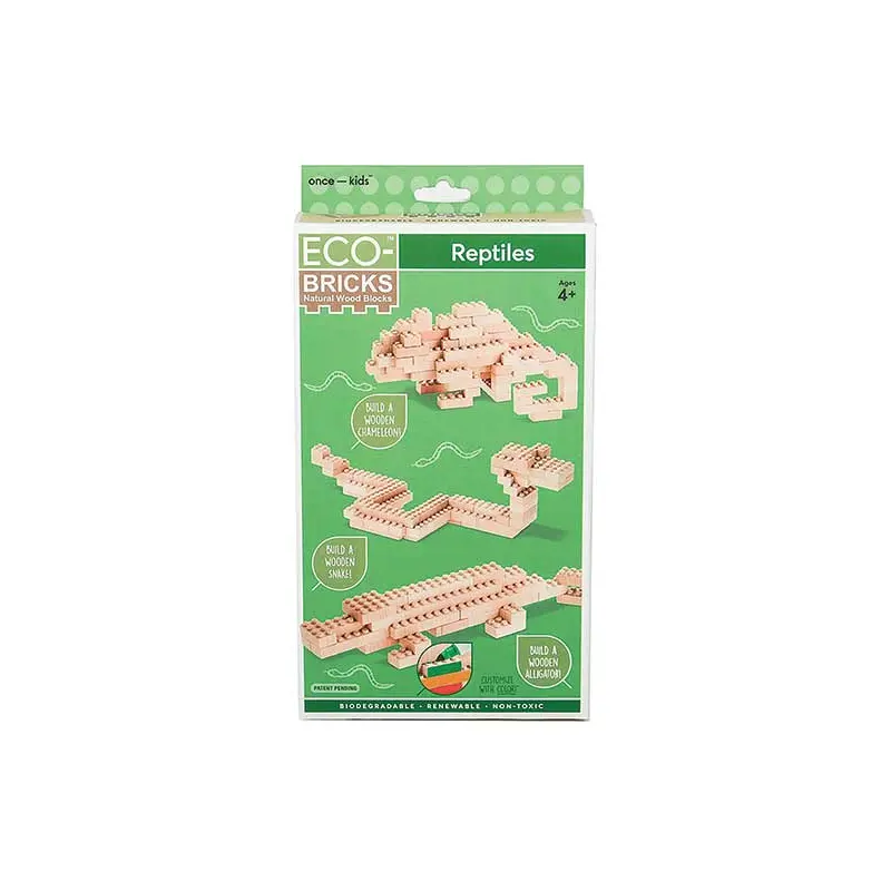 Wooden Bricks 3-in-1 Builds - Reptiles