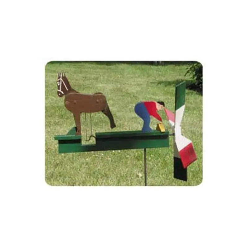 Woodworking Project Paper Plan to Build Kicking Mule Whirligig