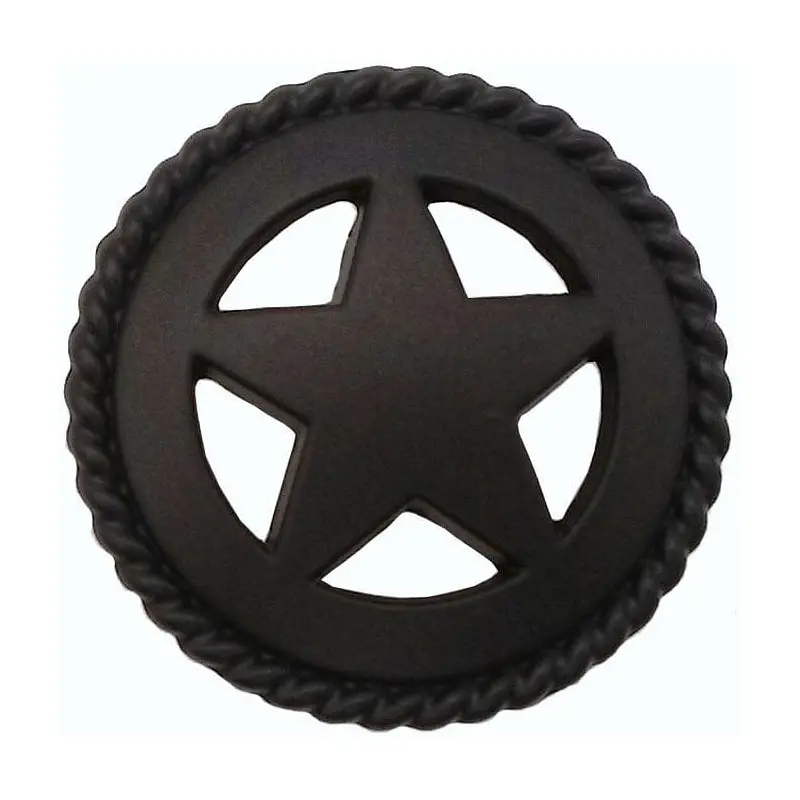 Star with Roped Edge, Oil Rubbed Bronze