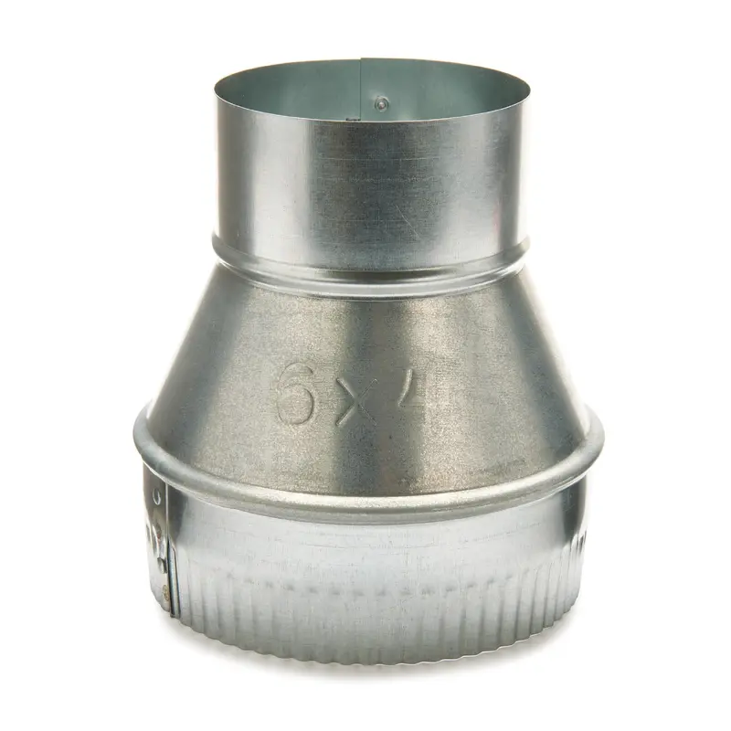 6"- 4" Reducer - Dust Collection Fitting - Metal