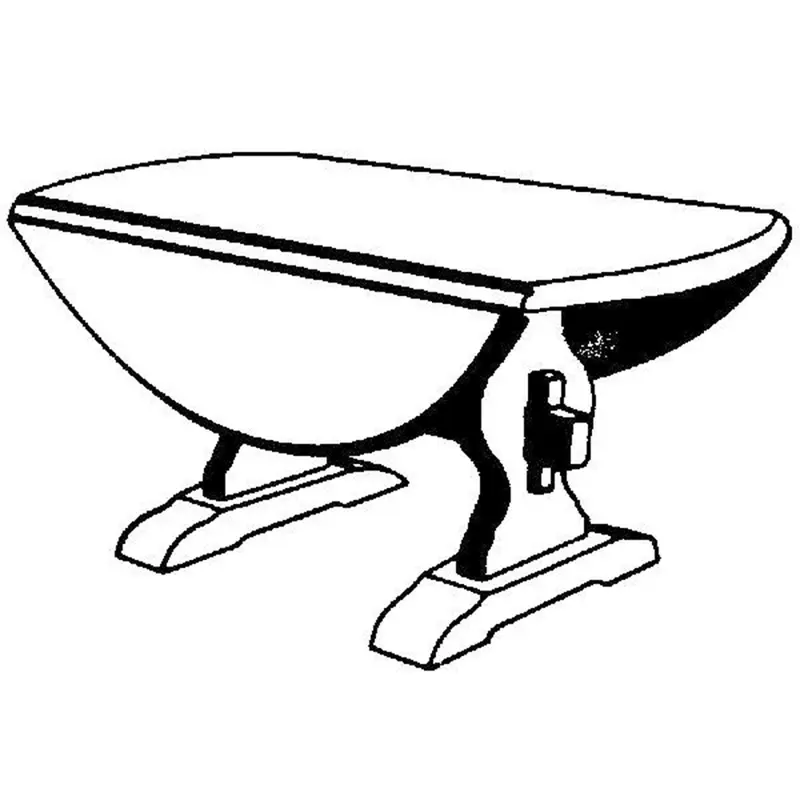 Woodworking Project Paper Plan to Build Drop Leaf Coffee Table