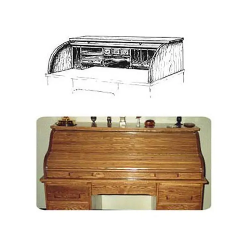 Woodworking Project Paper Plan to Build Roll Top Tambor (Upper Portion)