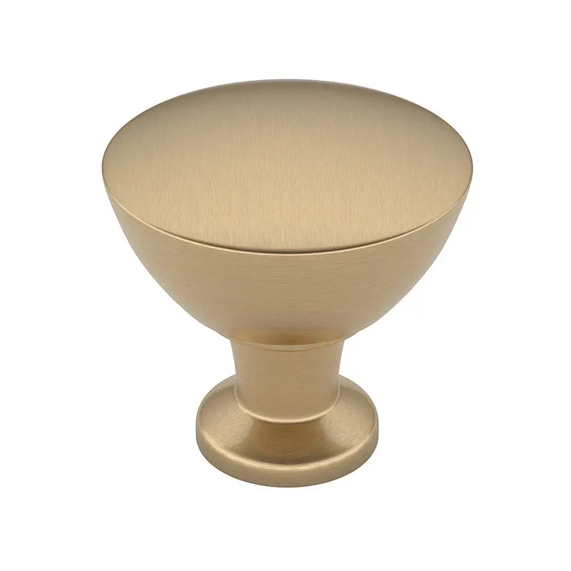 Contemporary Knob - 1-5/16" D - Champagne Bronze
