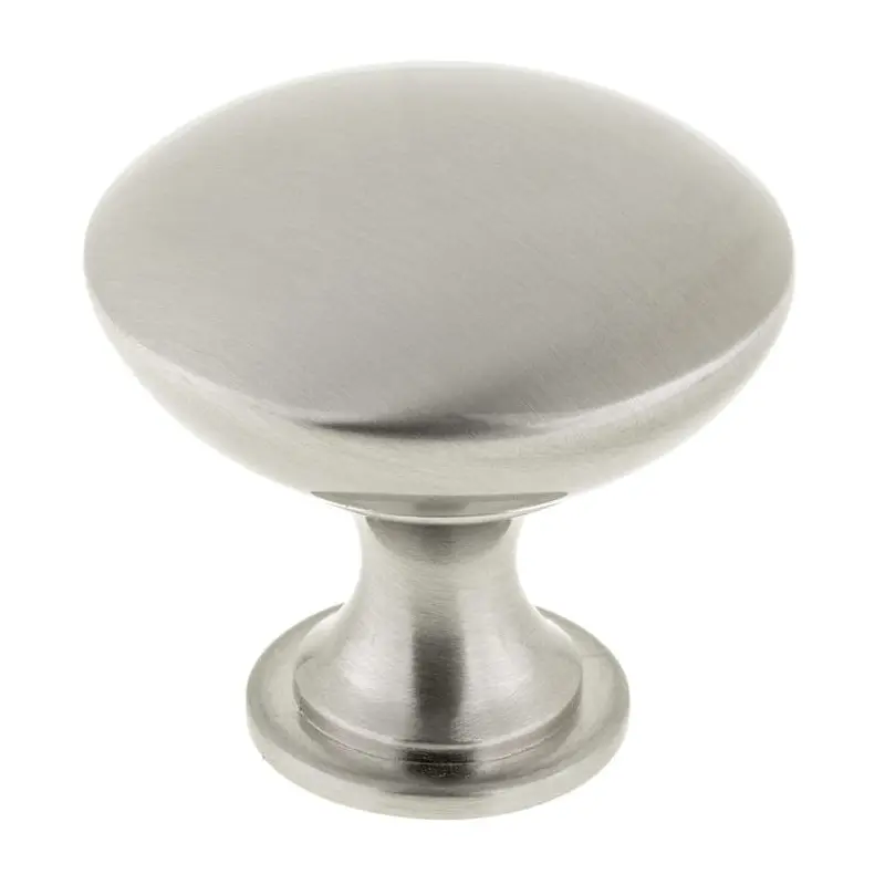 Contemporary Knob, 1-9/16" D, Brushed Nickel