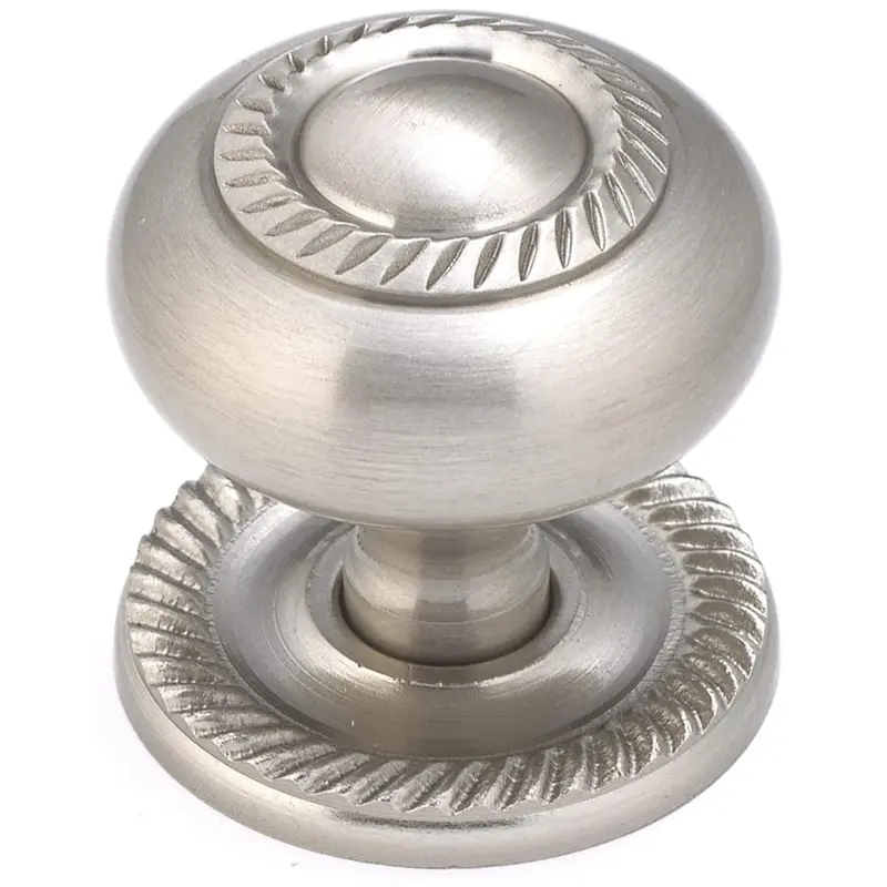 Traditional Knob, 1-1/2" D, Brushed Nickel