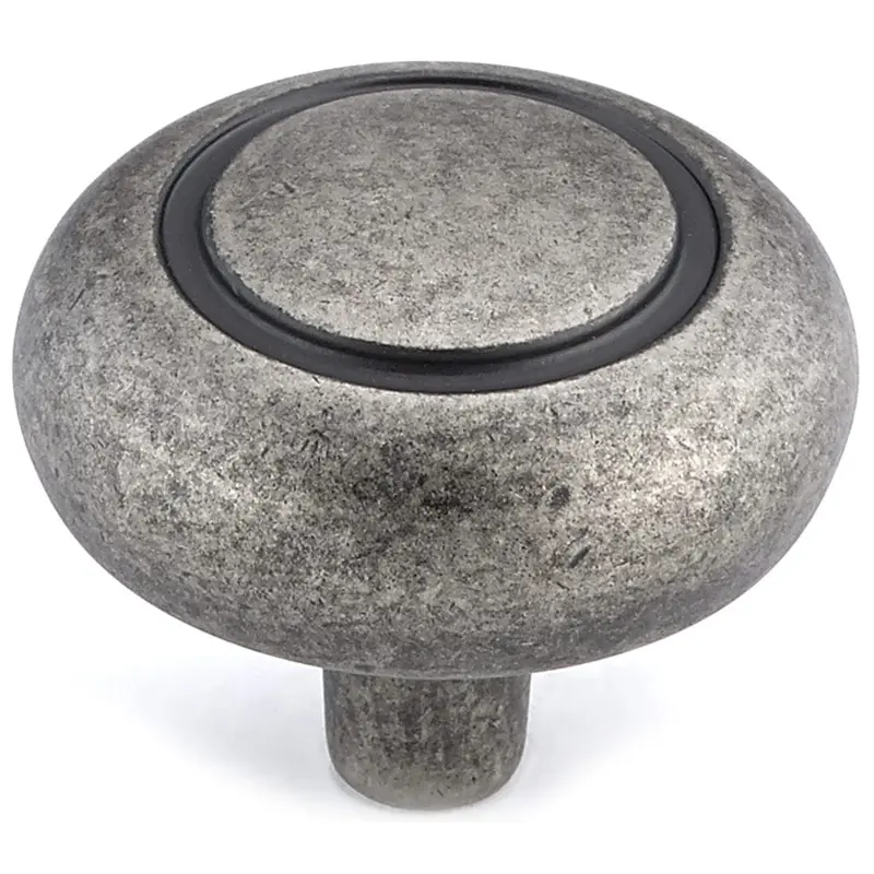 Traditional Knob, 1-1/4" D, Pewter