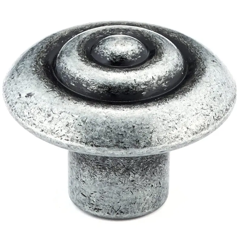 Traditional Knob, 1-1/4" D, Wrought Iron