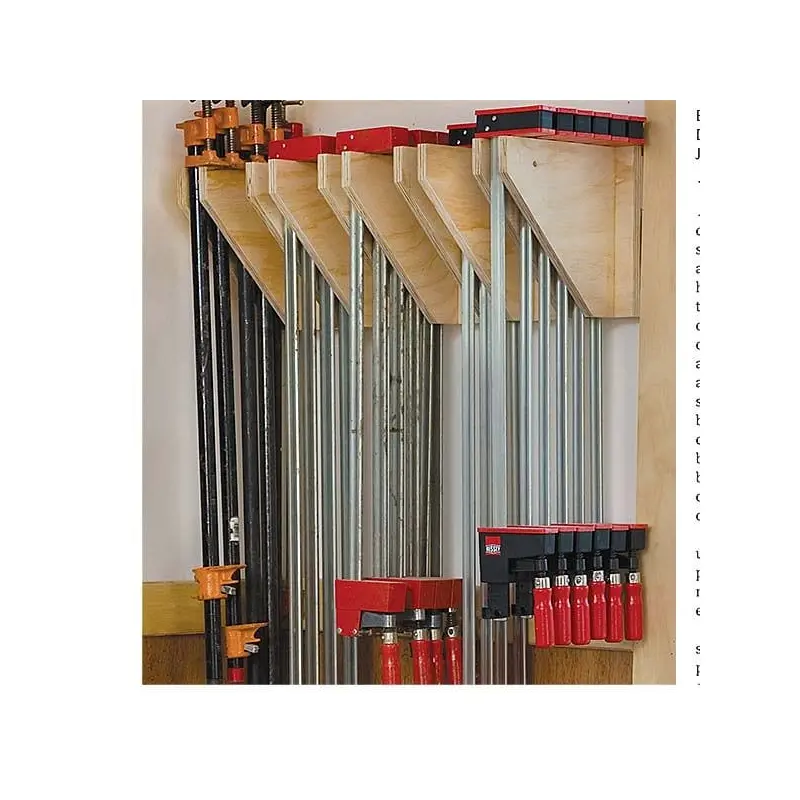 Wall Mounted Clamp Rack - Downloadable Plan