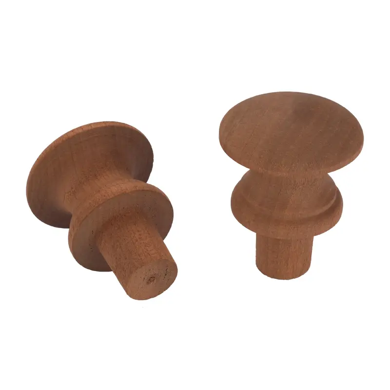Shaker Knob - Cherry - 2" Diameter - 3/4" Tenon - 2 Piece