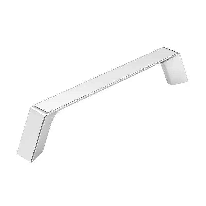 Sleek Contemporary Pull - 5-1/16" Center-to-Center - Chrome - 9/16" W x 5-23/32" L