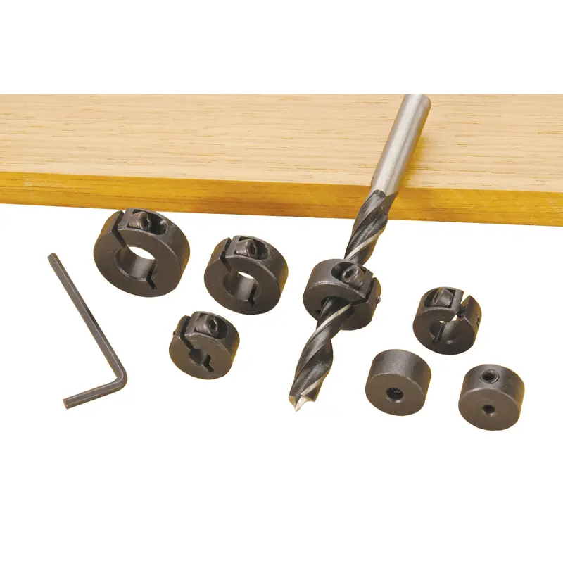 Drill Bit Stop Collars Set - 7 Piece