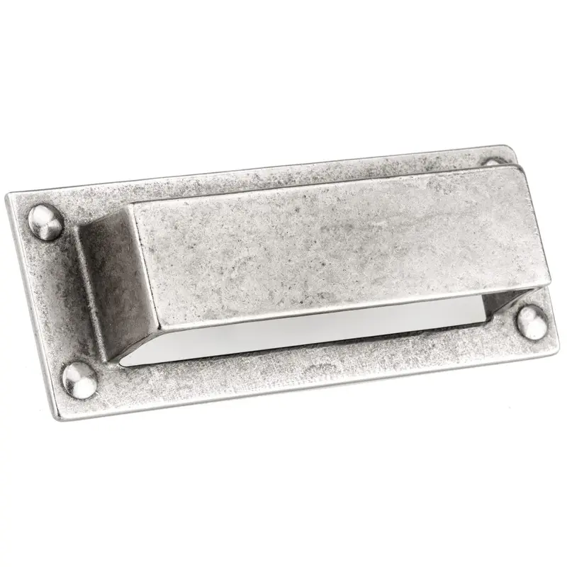 Traditional Pull, 3-3/4" Center-to-Center, Newcastle Antique Polished Nickel