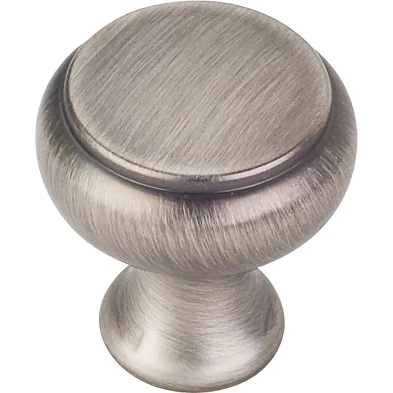 Westbury Knob, 1-1/4" Dia.,  Brushed Pewter