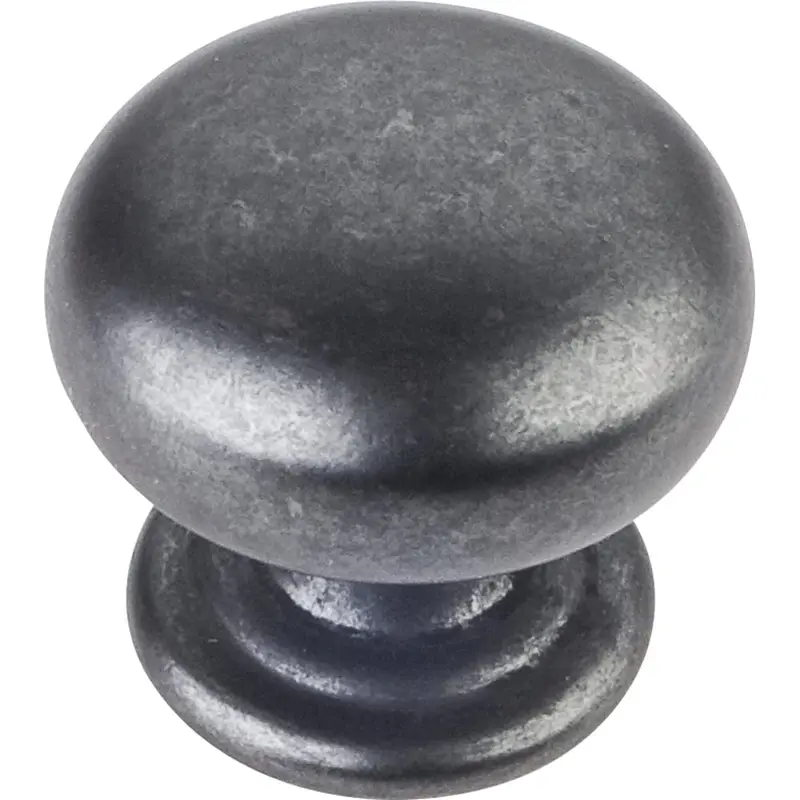 Florence Knob, 1-1/4" Dia.,  Gun Metal
