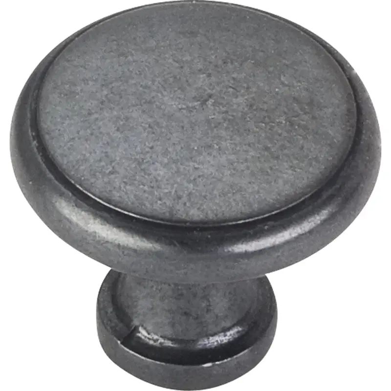 Gatsby Knob, 1-1/8" Dia.,  Finnish -Gun Metal