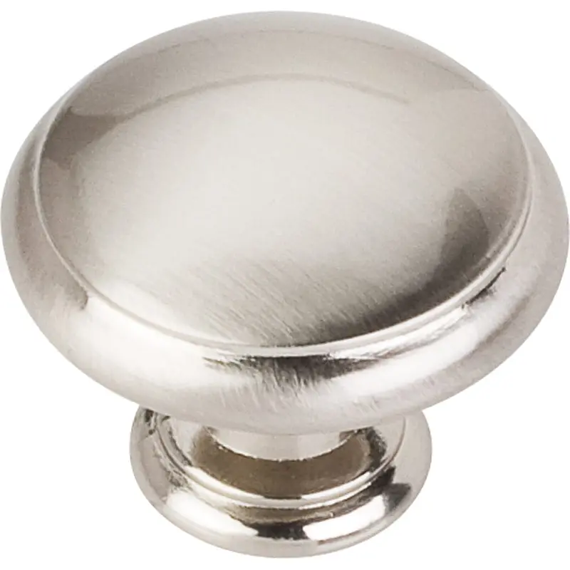 Gatsby Knob, 1-3/16" Dia.,  Satin Nickel