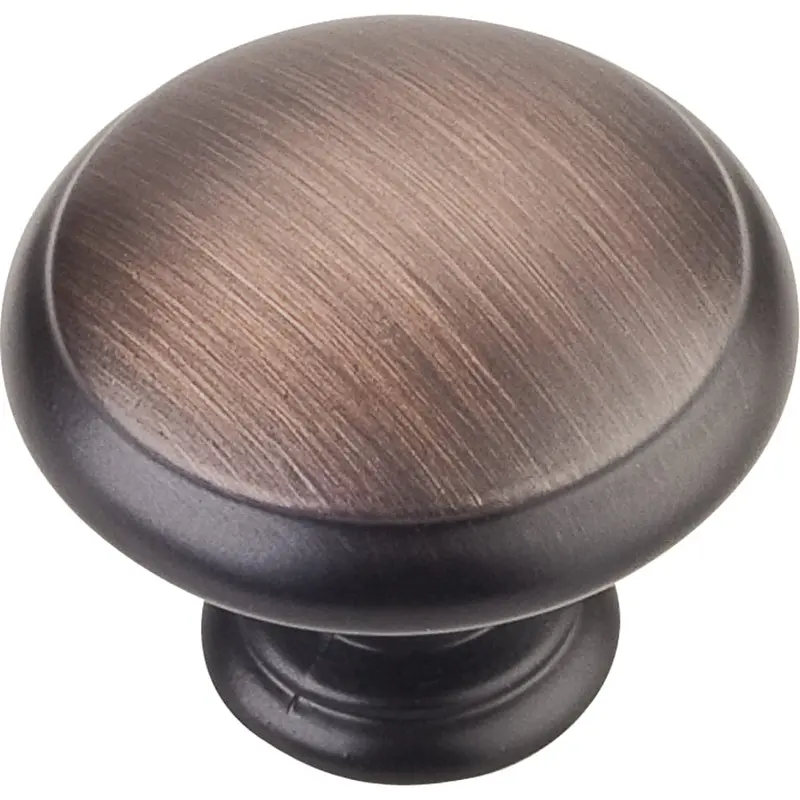 Rimmed Gatsby Knob - 1-3/16" Diameter - Brushed Oil Rubbed Bronze
